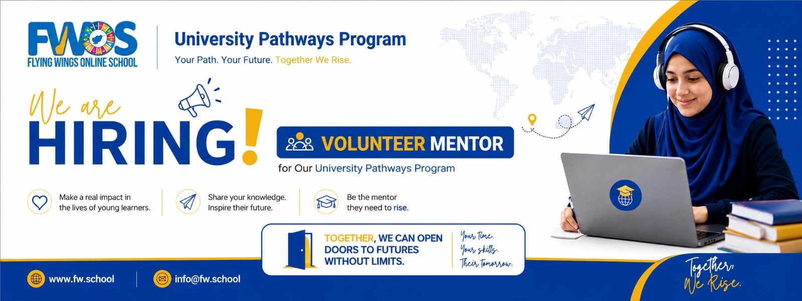 Hiring Volunteer Mentors | University Pathways Program